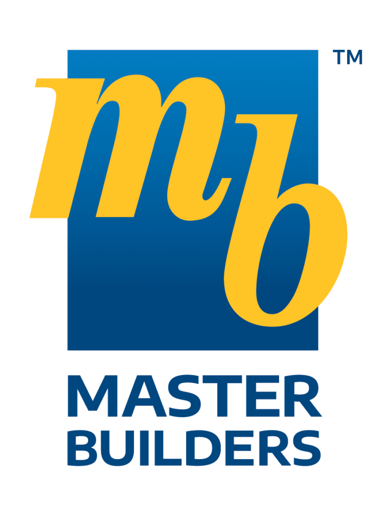 Master Builders logo representing the certified quality assurance behind Balcony Construction Christchurch’s trusted workmanship.