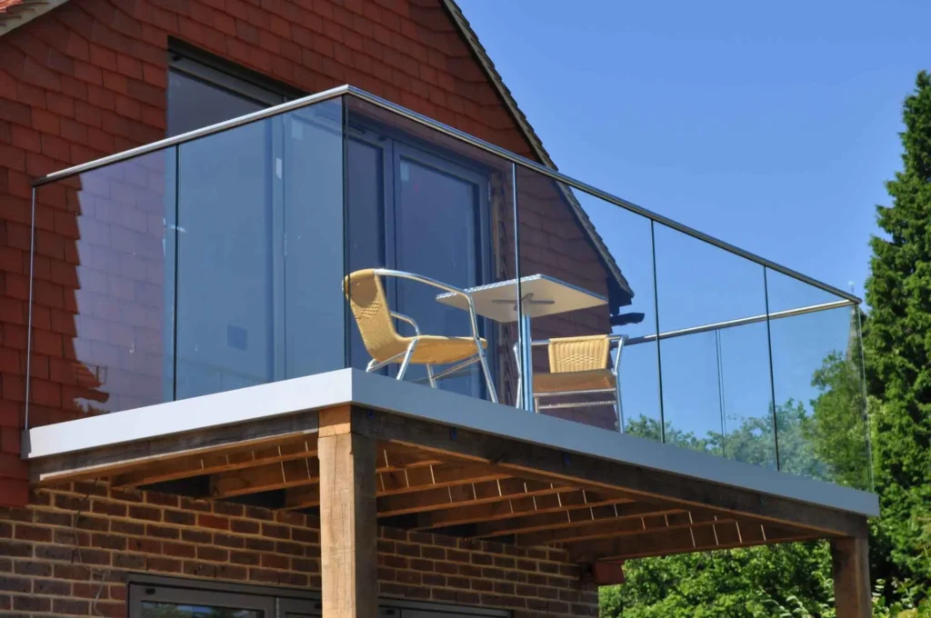 Stylish glass balcony by Balcony Construction Christchurch designed to enhance your outdoor space beautifully