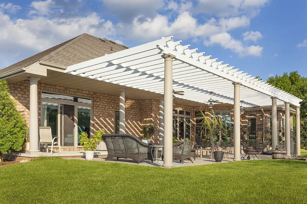 Elegant garden pergola designed by Balcony Construction Christchurch expert Pergolas Christchurch builders.